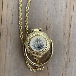 1980’s PAI Pewter Nantucket Basket necklace